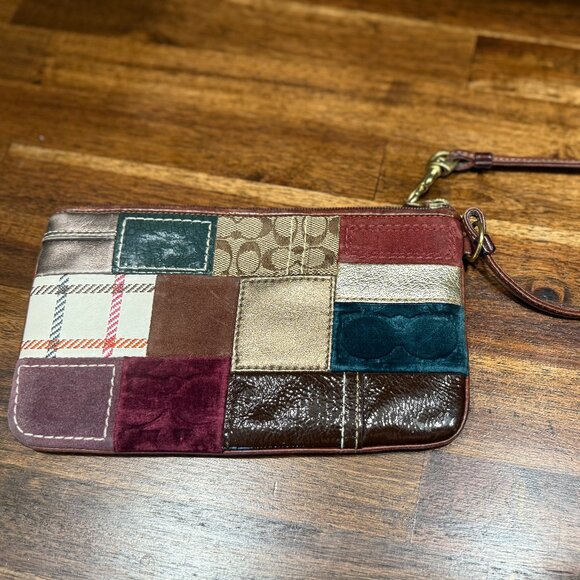 Coach Patchwork Wristlet - Picture 1 of 2